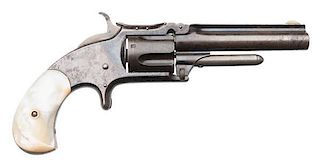 Smith and Wesson Model One and One-Half Second Issue Spur Trigger Revolver 