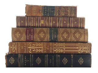 Sixty-Eight Assorted Leather-Bound