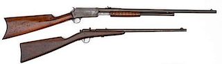 **Marlin Pump Action No. 27 .25-20 and Winchester Model 58, Lot of two 