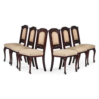 Carved Mahogany Chairs