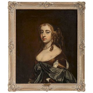 English School Portrait in the Manner of Peter Lely (1618-1680)