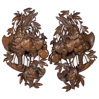 Black Forest Carved Hunting Trophies