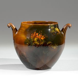 Rookwood Pottery Tiger-Eye Vase, Albert Valentien