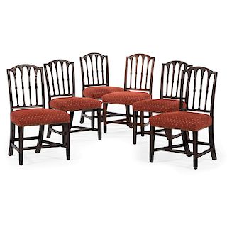 New York Federal Period Sheraton Dining Chairs