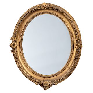Giltwood Oval Mirror