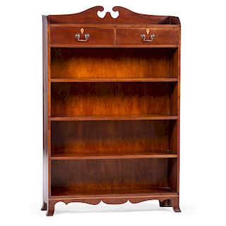 Federal-style Inlaid Bookcase 