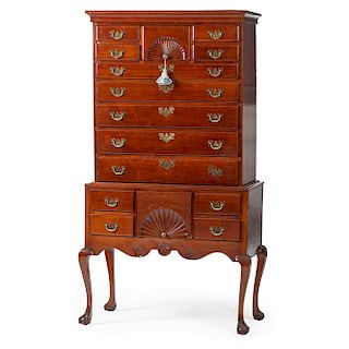Connecticut Valley Chippendale Highboy