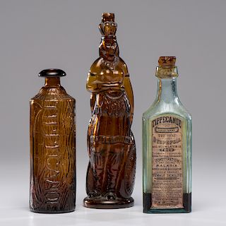 American Bitters and Elixir Bottles for Brown's and Warner & Co.