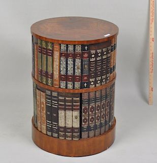 Mahogany Drum Form Regency Style Bibliotheque