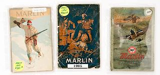 Lot of Three Marlin Catalogs