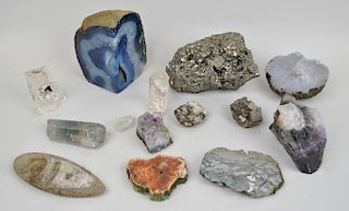 Group of Fourteen Mineral & Rock Specimens