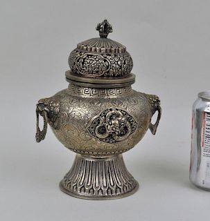 Nepalese German Silver Censer