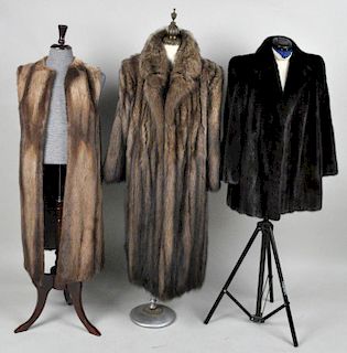 Group Three Ladies' Fur Coats