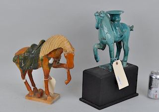 Two Tang Style Ceramic Horses