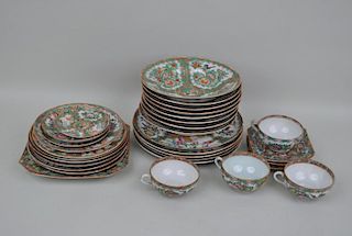 Group Chinese Rose Medallion Wares