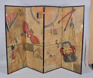 Philip Van Brunt, Paperwork Collage Folding Screen