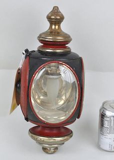 19th C. Painted Coach Lamp