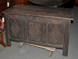 Early English Carved Jacobean Chest