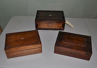 Group Three Assorted Antique Boxes