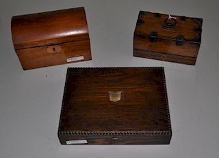 Estate Group Three Antique Boxes