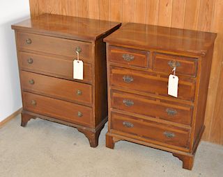 Two Similar Chippendale Style Small Chests