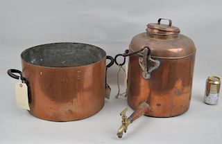 Two Antique Copper Cooking Wares