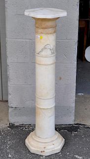 Carved Alabaster Column