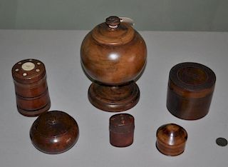 Estate Group Six Treenware Items