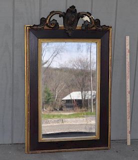 Parcel Gilt Mirror with Shield Shaped Crest