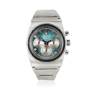 Zenith El Primero Ref. A782 Chronograph with Turquoise Dial in Steel