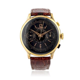 Eberhard Pre-Extra Fort Chronograph in Gold Plate