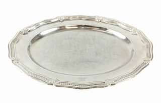 Tiffany & Co Makers Sterling Silver Oval Tray