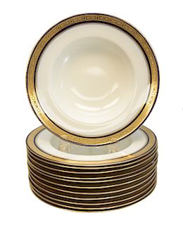 Royal Worcester Porcelain Soup Bowls