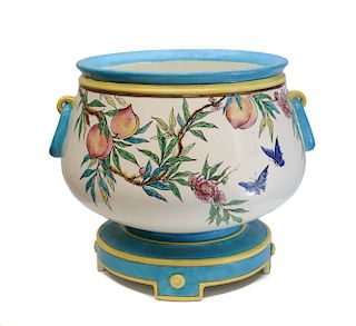 A Large Minton Planter on Stand