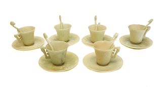 Chinese Jade Tea Set for 6