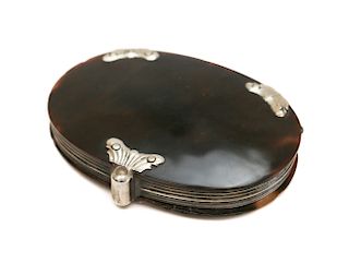 Faux Tortoise Shell & Silver Mounted Magnifier