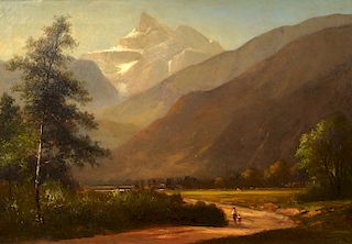Benjamin Champney 'Mountain Landscape' O/C