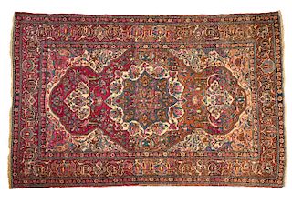 Antique Persian Isfahan Rug Carpet