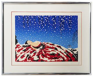 Erte Lithograph 'Sleeping Beauty'