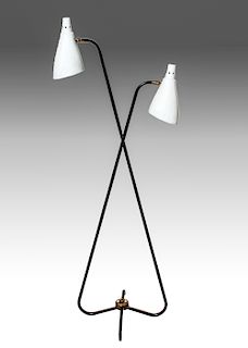 Mid-Century Modern Two-Light Floor Lamp