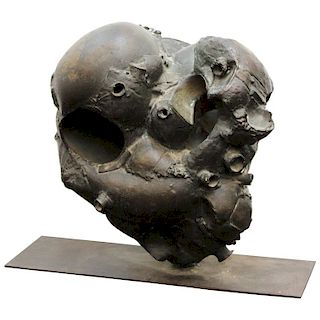 Pablo Serrano Abstract Brutalist Bronze Sculpture