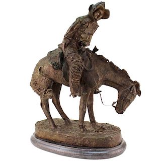 Frederic Remington "Norther" Bronze Sculpture