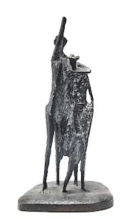 Mid- Century Modern Brutalist Figural Sculpture