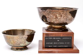 Silver-Plate Bowls Presented to "Miriam Colon," 2