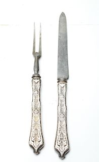 Tiffany & Co. "Persian" Sterling Carving Set, 2 Pc