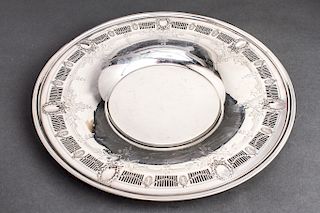 Whiting Co. Neoclassical Sterling Silver Charger