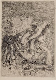 Pierre Auguste Renoir "La Chapeau Epingle" Etching