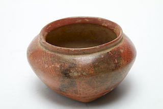 Quillacinga Pre-Colombian Terracotta Round Bowl