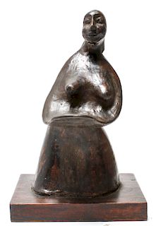 Composite Abstract Figural Sculpture of a Woman