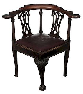 Chippendale Carved Mahogany